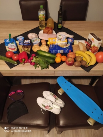 Piramida Zdrowego Żywienia i Sposobu Życia uczniów klasy IVb