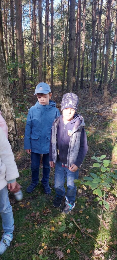 Chłopcy w lesie